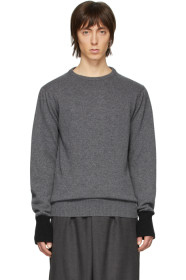 Random Identities - Pull en maille gris