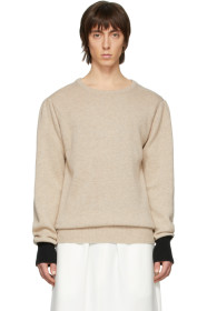 Random Identities - Pull en maille beige