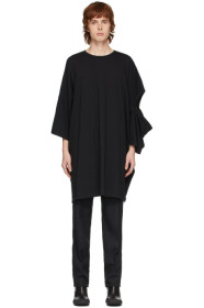 Random Identities - Black Oversized Cut-Out T-Shirt