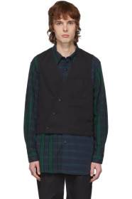 Engineered Garments - Reversible Black Twill Vest