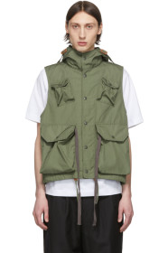 Engineered Garments - Veste militaire en popeline verte