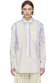 Engineered Garments - 灰白色翻领衬衫