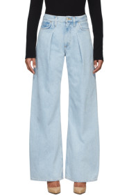 Goldsign - Blue 'The Wide Leg' Jeans