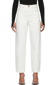 Goldsign - White 'The Curved' Jeans