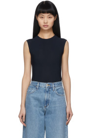 Goldsign - Black 'The Crewneck' Bodysuit