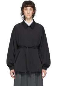 Fumito Ganryu - Black Kimono Coach Jacket