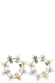 D'heygere - Boucles d'oreilles à anneaux argentées Wheel