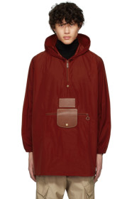 D'heygere - Blouson convertible rouge édition Longchamp