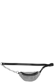 Alexander Wang - Sac-ceinture noir Mini Rhinestone Attica