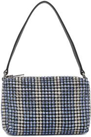 Alexander Wang - Sac bleu et blanc Chain Mesh Rhinestone