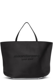 Alexander Wang - Cabas en satin noir Halo