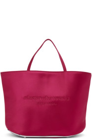 Alexander Wang - Cabas en satin rose Halo
