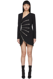 Alexander Wang - Robe à glissières noire Sunburst