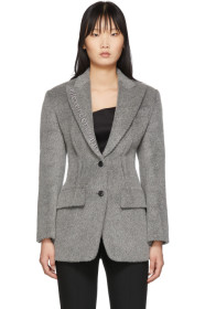 Alexander Wang - Grey Alpaca Elongated Blazer