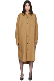 Alexander Wang - Tan Oversized Wool-Blend Coat