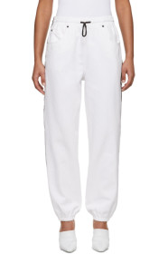 Alexander Wang - Jean en denim blanc Jogger