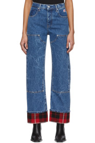 Alexander Wang - ブルー カフス Carpenter ジーンズ