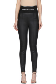 Alexander Wang - Legging en cuir extensible noir