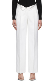 Alexander Wang - Off-White Flipped Waist Mens Trousers
