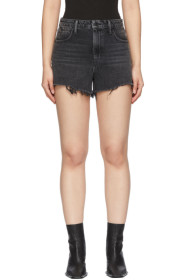 Alexander Wang - Black Denim Bite Shorts