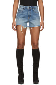 Alexander Wang - Blue Denim Bite Shorts