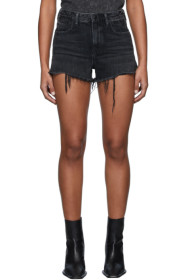 Alexander Wang - Black Denim Bite Shorts