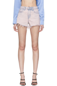 Alexander Wang - Pink Denim Bite Shorts