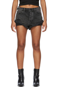 Alexander Wang - Black Denim Hike Shorts