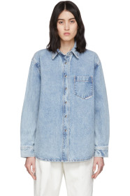 Alexander Wang - Blue Denim Oversized Shirt