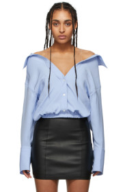 Alexander Wang - Chemise bleue Shrugged Off