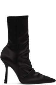 Alexander Wang - Black Satin Vanna Boots