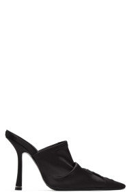 Alexander Wang - Black Satin Vanna Mules