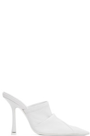 Alexander Wang - White Leather Vanna Mules