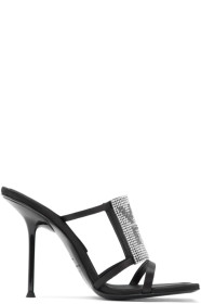 Alexander Wang - Black Julie Logo Heeled Sandals