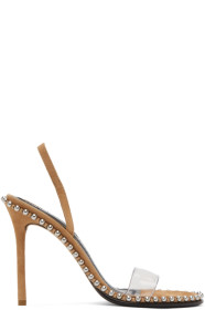 Alexander Wang - Sandales à talons hauts en suède brunes Nova