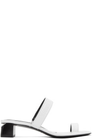 Alexander Wang - White Croc Ellis Heeled Sandals