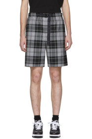 Alexander Wang - グレー タータン ショーツ