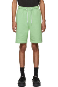 Alexander Wang - Short en jersey bouclette lavé vert