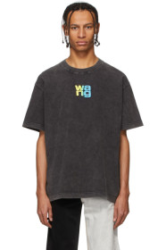 Alexander Wang - ブラック Puff プリント T シャツ