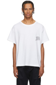 Alexander Wang - ホワイト Warped ロゴ T シャツ