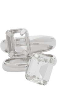 MM6 Maison Margiela - Silver Empty Bracket Ring