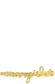 MM6 Maison Margiela - Gold Logo Barrette