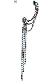 MM6 Maison Margiela - Boucles d'oreilles argentées Multi-Wear Crystal