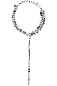 MM6 Maison Margiela - Collier ras du cou argenté Earring Crystal