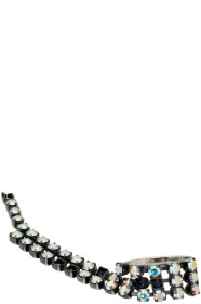 MM6 Maison Margiela - Silver Crystal Chain Ring