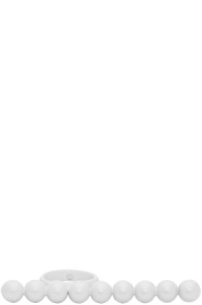 MM6 Maison Margiela - Bague blanche Pearl Line