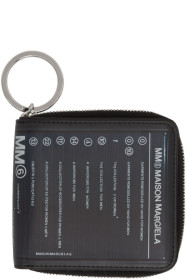 MM6 Maison Margiela - Portefeuille à logo noir Square