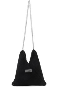 MM6 Maison Margiela - Sac en sherpa à chaîne noir