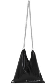 MM6 Maison Margiela - Sac à bandoulière noir Shiny Japanese