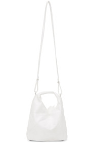 MM6 Maison Margiela - Sac à bandoulière blanc Extra Small Triangle Tote